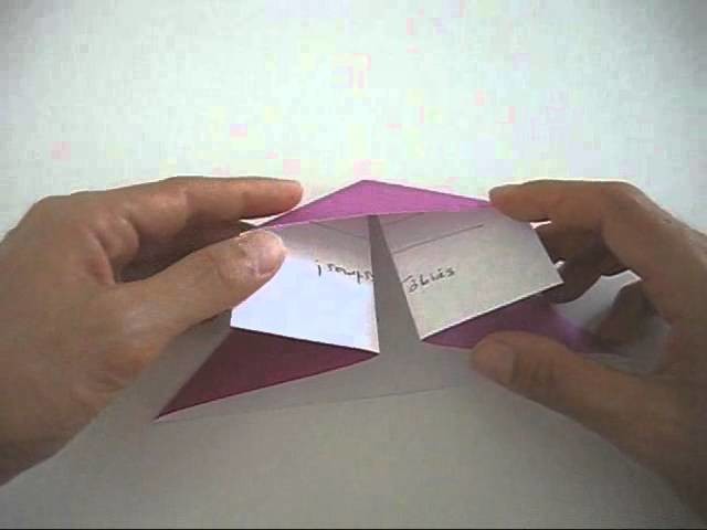 How to fold a square envelope origami style