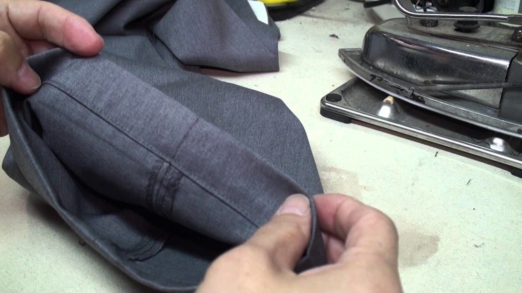 How to hem dress pants with cuff  and jeans