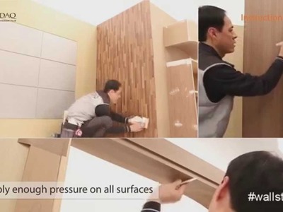 How to install self adhesive wallpaper tutorial by #wallstickery