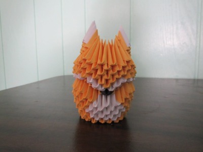 How to make a 3D Origami Fox Part 2