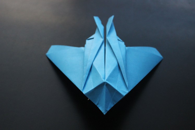 How to make a F-117 Night Hawk Origami Paper Plane: tutorial