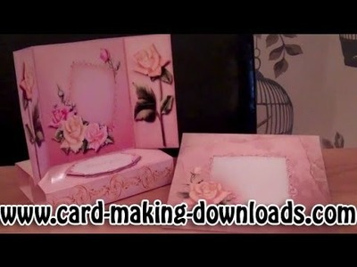 How To Make A Freestanding Gatefold Pop Up Card www.card-making-downloads.com