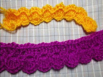 How to make a Lace.Border.Kingri using crochet.[Hindi]