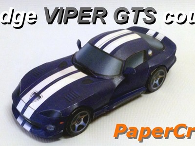 How to make a PaperCraft Viper GTS