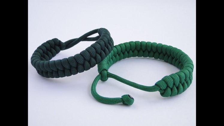 How to Make a "Rastaclat Style" Fishtail Paracord Survival Bracelet-Single Strand Mad Max Closure