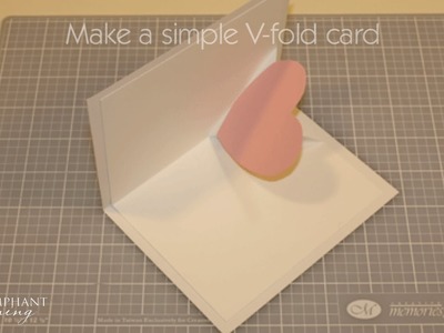 How to make a simple V-Fold Pop-up Card