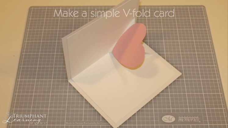 How to make a simple V-Fold Pop-up Card