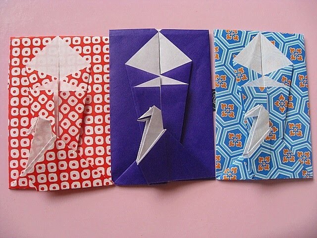 How to make cute small envelope with origami(pochi-bukuro)