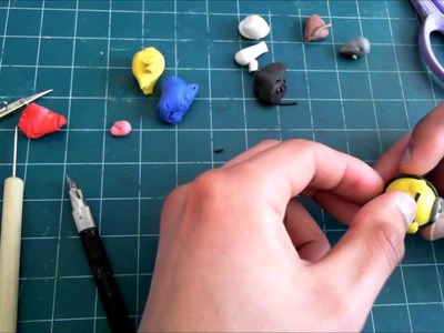 How to make little pig mminon with clay