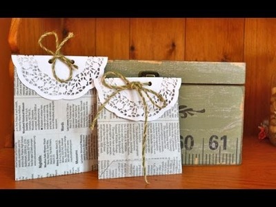 How to Make Upcycled Newspaper Goodie Bags