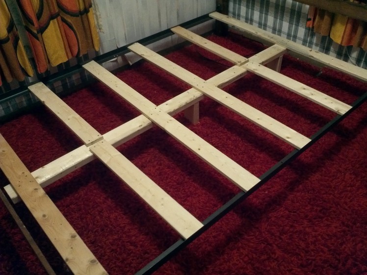How To Support a Mattress Without a Box Spring - Build a DIY Bed Frame for $10