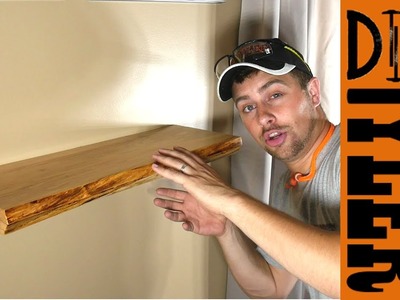 Invisible Hardware Live Edge Floating Shelf | How to Make