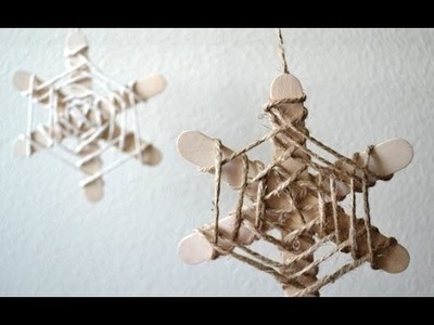 Kid-Friendly Popsicle Stick and String Spider Webs