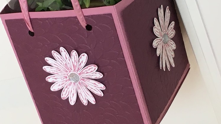 Large Pot Plant Gift Bag with Daisy Delight - new from Stampin' Up Video Tutorial