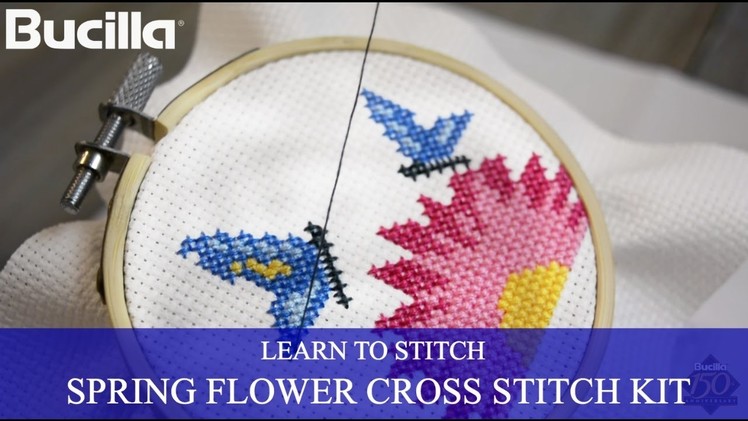 Learn Cross Stitch with Bucilla Learn to Stitch Kit!