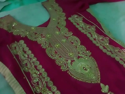 Lining suit & latest  neck design cutting and stitching in Hindi