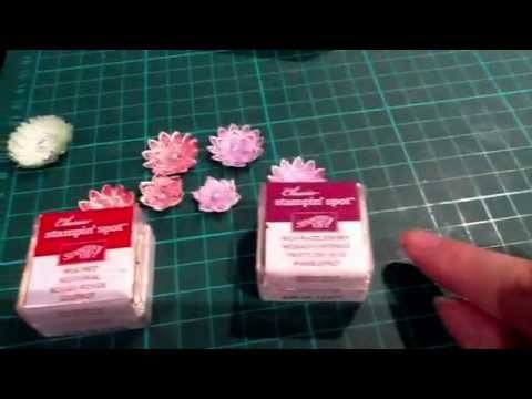 Making little Stampin' Up flowers