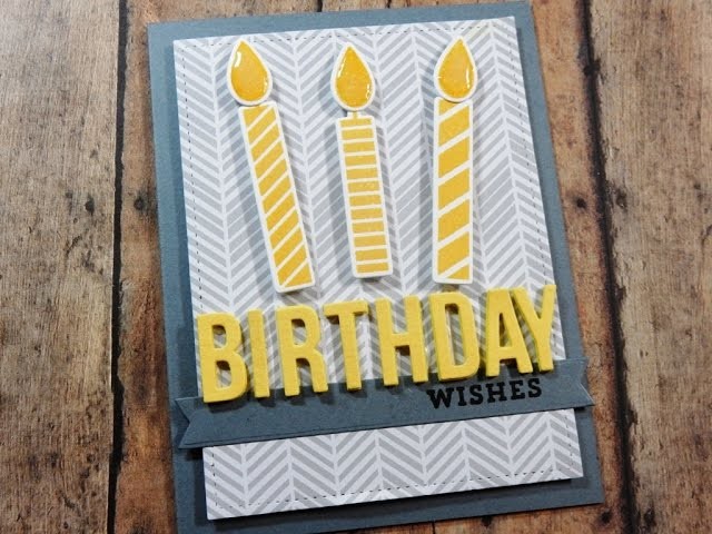 Masculine Card Series | MFT Make A Wish Birthday Card | Card 1 of 4