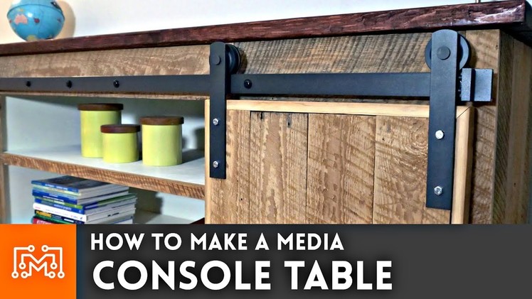 Media Console Table. Woodworking How To