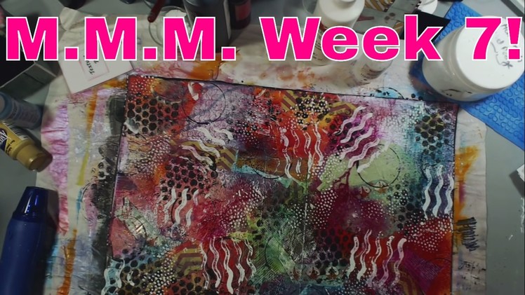 Mixed Media Mash-up Live Stream - Making a Journal Cover! Week 7!