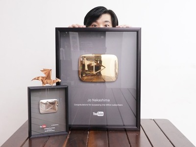 MY YOUTUBE GOLD PLAY BUTTON!