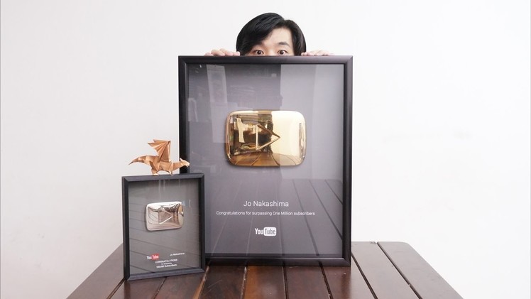 MY YOUTUBE GOLD PLAY BUTTON!