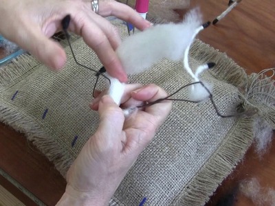 Needle Felted Fawn Part 1: Armature and Body Wrapping