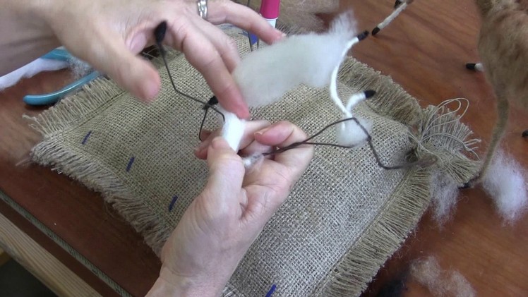 Needle Felted Fawn Part 1: Armature and Body Wrapping