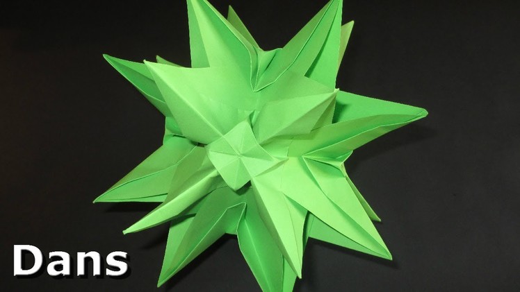 Origami: 3D Star - Christmas Decoration Idea's (Kusudama Spiky Ball Star)