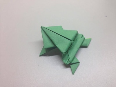 Origami frog tutorial 青蛙摺紙教學