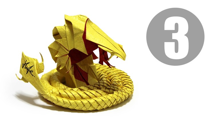 Part3.5 : How to fold Origami Devil Cobra. Hell Cobra 摺紙魔鬼眼鏡蛇教學