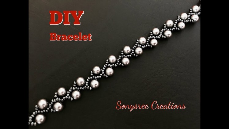 Pearl Vine Bracelet (DIY) Super easy tutorial ????????