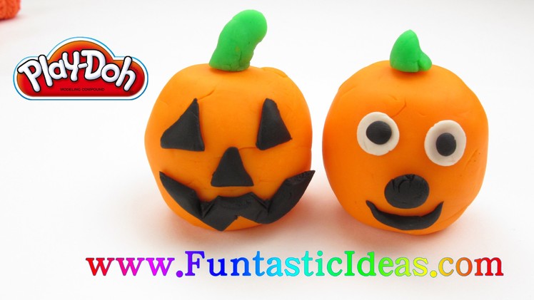 PlayDoh Pumpkin Jack-O-Lanterns Halloween - How to fun and easy for kids