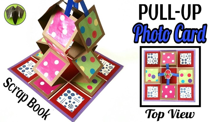Pull-Up Photo Accordion Card for Scrap Book - DIY Tutorial by Paper Folds - 733