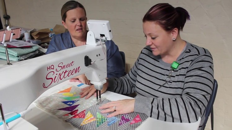 SASQA Video 13 How to Quilt the Flying Geese row with Heather Hopkins