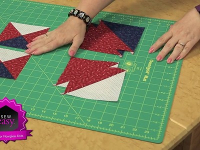 Sew Easy: Easy 3-Color Hourglass Units for your Quilts!