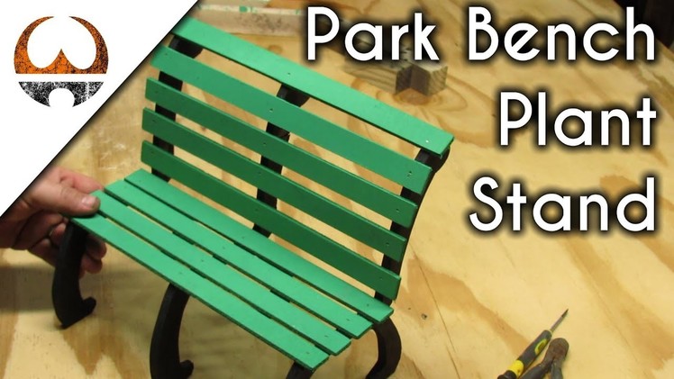Simple Park Bench Plant Stand | Easy Woodworking DIY