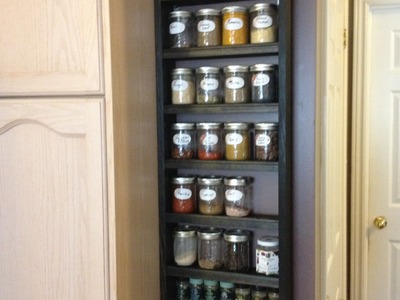 Simple Spice Rack - Mason Jar Shelf