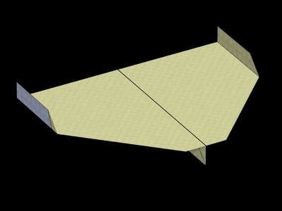 Sky King (2009 World Record) Paper Airplane: 3D Folding