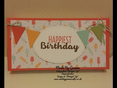 Stampin'Up! Poppin' Box card  PART 2