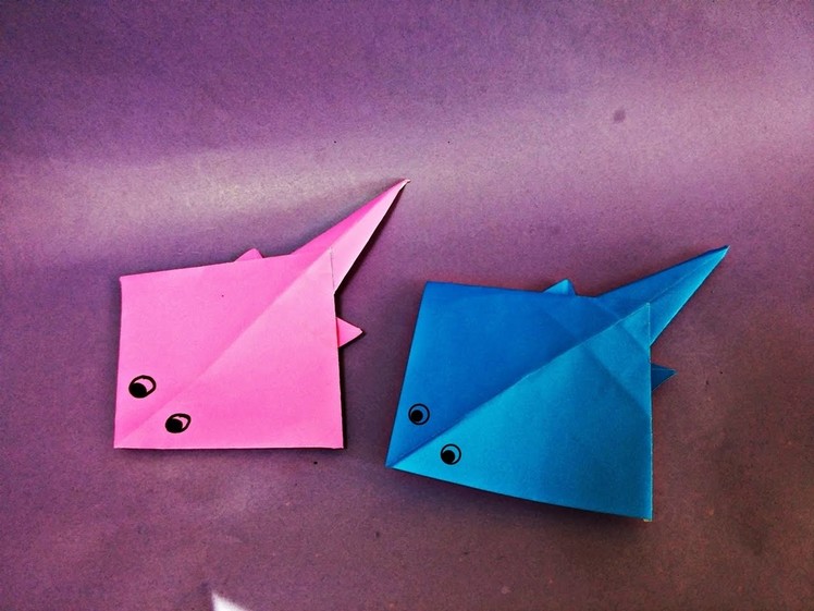 가오리(홍어) 종이접기 How to Make Easy Paper Origami Stingray