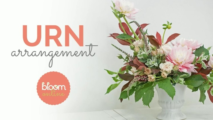 Urn Flower Arrangement Demo and Recipe Card