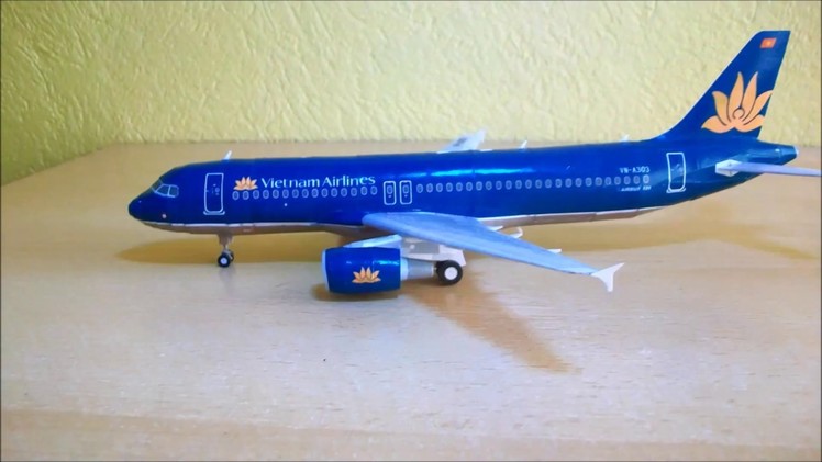 Vietnam Airlines - Airbus A320 Papercraft 1:120