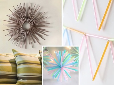 3 Easy Drinking Straw Decors