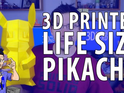 3D Printed Larger Than Life Size Pikachu Pokemon Go