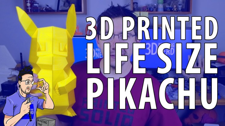 3D Printed Larger Than Life Size Pikachu Pokemon Go