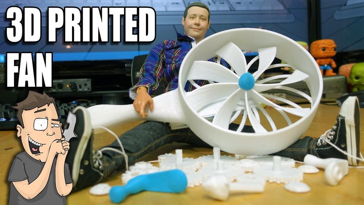 3D Printing, Assembling & Testing a Mechanical Hand Crank Fan