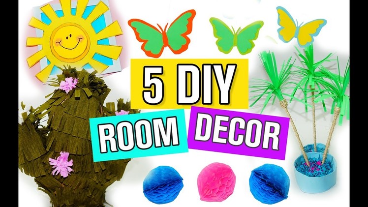 5 DIY Summer Room Decor Ideas - Easy and Beautiful Room Decorations for Summer. Julia DIY