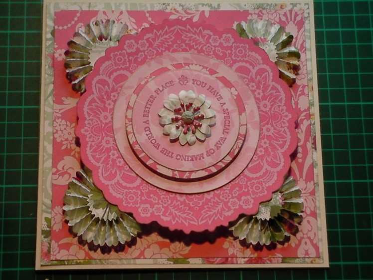 55. Cardmaking Tutorial - Anna Griffin Nifty Layers Fancy Doily Card