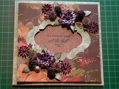 57. Cardmaking Tutorial - Anna Griffin Floral Fancy Double Aperture Card